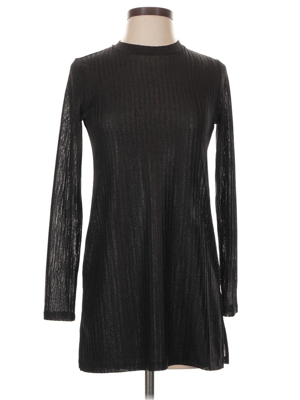 Jude Johnny Was Black Sheer  Long-Sleeve Mini Dress Size XS